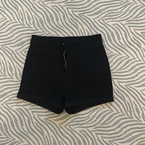 BLACK JEAN SHORTS